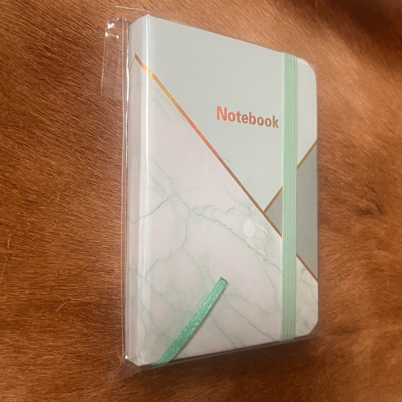 🍭 3/$10 mint green & white marble tiny lined notebook - Picture 6 of 14
